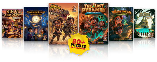 The Complete Collection: 6 puzzle adventure covers, 80+ puzzles