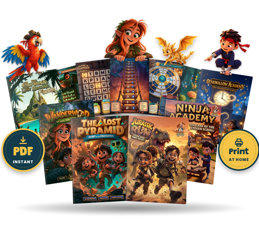 6 Printable Puzzle Adventures