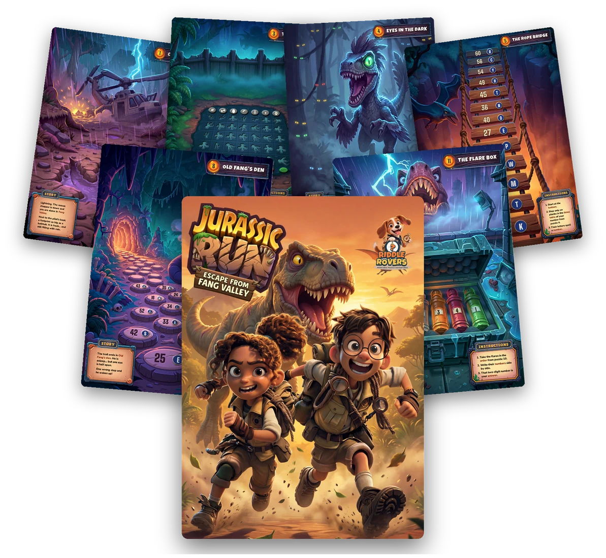 Jurassic Run: printable pages