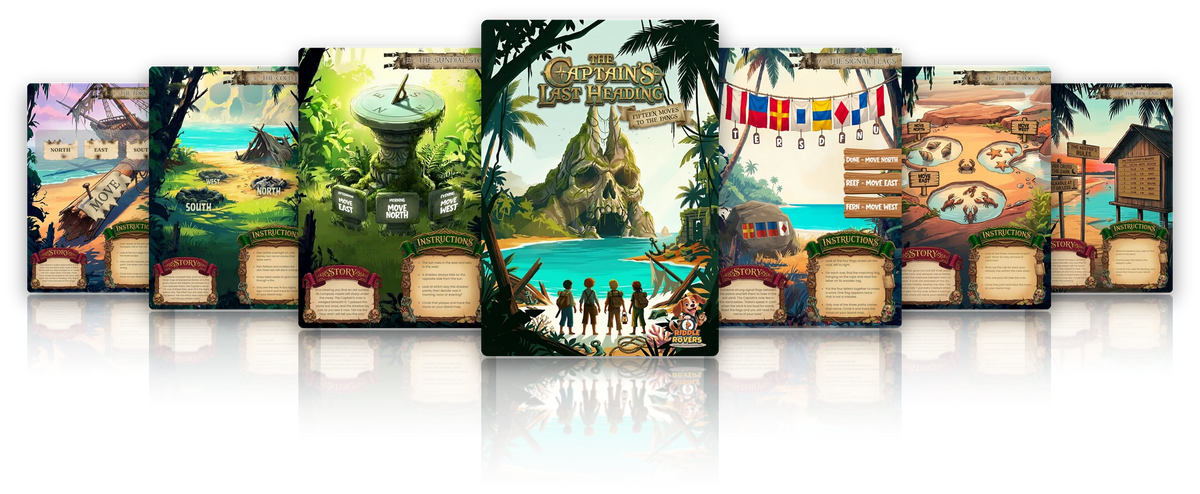The Captain's Last Heading: cover and puzzle pages