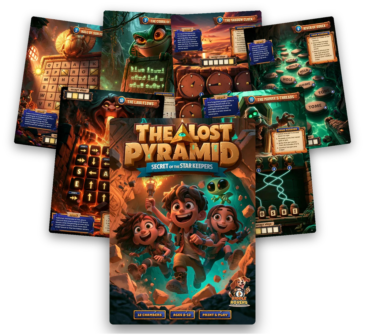 The Lost Pyramid: printable pages